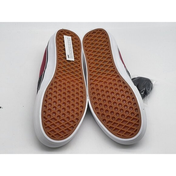 Vans Skate Authentic Asphalt Pomegranate Suede Canvas Shoes VN0A5FC8249 Size 6.5 - Picture 5 of 8